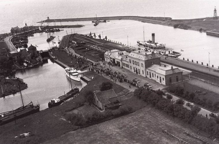Koninklijk bezoek in Stavoren in 1950